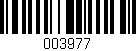 Código de barras (EAN, GTIN, SKU, ISBN): '003977'