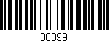 Código de barras (EAN, GTIN, SKU, ISBN): '00399'