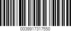 Código de barras (EAN, GTIN, SKU, ISBN): '0039917317550'