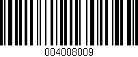 Código de barras (EAN, GTIN, SKU, ISBN): '004008009'