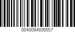 Código de barras (EAN, GTIN, SKU, ISBN): '0040094936557'