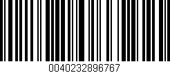 Código de barras (EAN, GTIN, SKU, ISBN): '0040232896767'