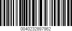 Código de barras (EAN, GTIN, SKU, ISBN): '0040232897962'