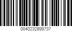 Código de barras (EAN, GTIN, SKU, ISBN): '0040232899737'