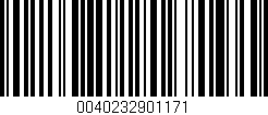 Código de barras (EAN, GTIN, SKU, ISBN): '0040232901171'