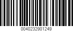 Código de barras (EAN, GTIN, SKU, ISBN): '0040232901249'