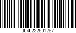 Código de barras (EAN, GTIN, SKU, ISBN): '0040232901287'