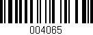 Código de barras (EAN, GTIN, SKU, ISBN): '004065'
