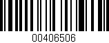 Código de barras (EAN, GTIN, SKU, ISBN): '00406506'