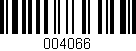 Código de barras (EAN, GTIN, SKU, ISBN): '004066'