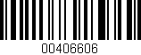 Código de barras (EAN, GTIN, SKU, ISBN): '00406606'