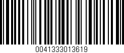 Código de barras (EAN, GTIN, SKU, ISBN): '0041333013619'