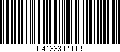 Código de barras (EAN, GTIN, SKU, ISBN): '0041333029955'