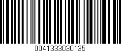 Código de barras (EAN, GTIN, SKU, ISBN): '0041333030135'
