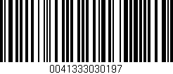 Código de barras (EAN, GTIN, SKU, ISBN): '0041333030197'