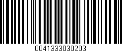 Código de barras (EAN, GTIN, SKU, ISBN): '0041333030203'