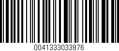 Código de barras (EAN, GTIN, SKU, ISBN): '0041333033976'