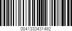 Código de barras (EAN, GTIN, SKU, ISBN): '0041333431482'