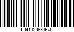Código de barras (EAN, GTIN, SKU, ISBN): '0041333666648'