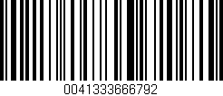 Código de barras (EAN, GTIN, SKU, ISBN): '0041333666792'