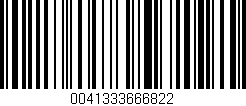 Código de barras (EAN, GTIN, SKU, ISBN): '0041333666822'