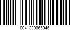 Código de barras (EAN, GTIN, SKU, ISBN): '0041333666846'
