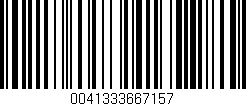 Código de barras (EAN, GTIN, SKU, ISBN): '0041333667157'