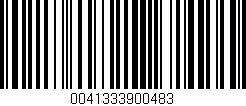 Código de barras (EAN, GTIN, SKU, ISBN): '0041333900483'
