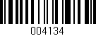 Código de barras (EAN, GTIN, SKU, ISBN): '004134'