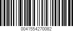 Código de barras (EAN, GTIN, SKU, ISBN): '0041554270082'