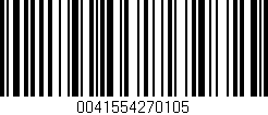 Código de barras (EAN, GTIN, SKU, ISBN): '0041554270105'