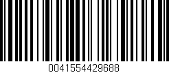 Código de barras (EAN, GTIN, SKU, ISBN): '0041554429688'