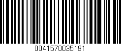 Código de barras (EAN, GTIN, SKU, ISBN): '0041570035191'