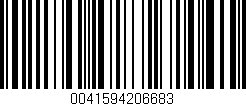 Código de barras (EAN, GTIN, SKU, ISBN): '0041594206683'