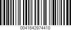 Código de barras (EAN, GTIN, SKU, ISBN): '0041642974410'