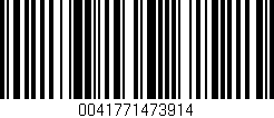 Código de barras (EAN, GTIN, SKU, ISBN): '0041771473914'