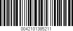 Código de barras (EAN, GTIN, SKU, ISBN): '0042101385211'