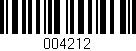 Código de barras (EAN, GTIN, SKU, ISBN): '004212'