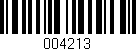 Código de barras (EAN, GTIN, SKU, ISBN): '004213'