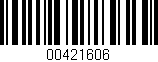 Código de barras (EAN, GTIN, SKU, ISBN): '00421606'