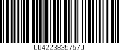 Código de barras (EAN, GTIN, SKU, ISBN): '0042238357570'