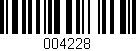 Código de barras (EAN, GTIN, SKU, ISBN): '004228'