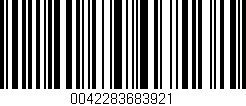 Código de barras (EAN, GTIN, SKU, ISBN): '0042283683921'