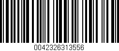Código de barras (EAN, GTIN, SKU, ISBN): '0042326313556'