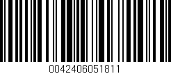 Código de barras (EAN, GTIN, SKU, ISBN): '0042406051811'