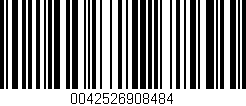 Código de barras (EAN, GTIN, SKU, ISBN): '0042526908484'