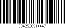 Código de barras (EAN, GTIN, SKU, ISBN): '0042526914447'