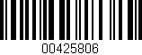Código de barras (EAN, GTIN, SKU, ISBN): '00425806'