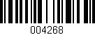 Código de barras (EAN, GTIN, SKU, ISBN): '004268'