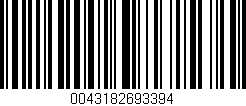 Código de barras (EAN, GTIN, SKU, ISBN): '0043182693394'